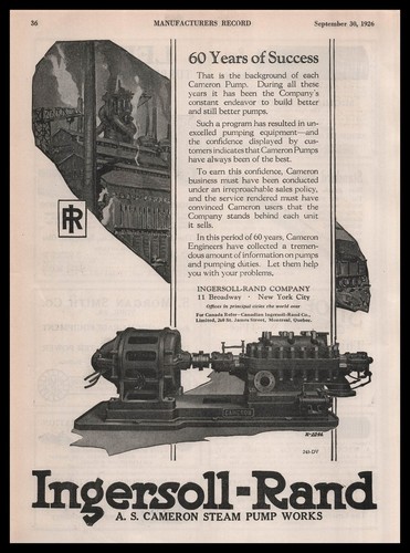 1926 ingersoll rand new york - 1926,